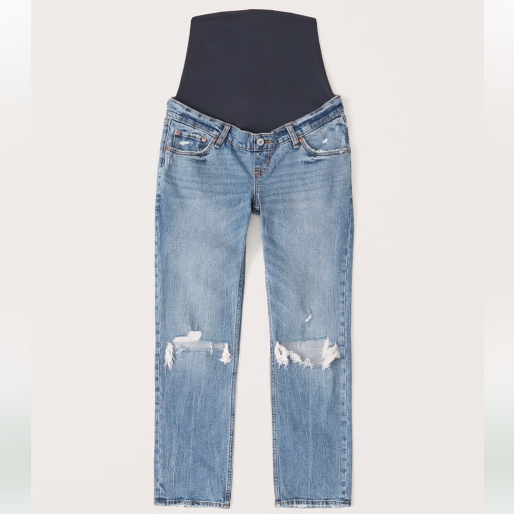 Abercrombie maternity straight leg jeans